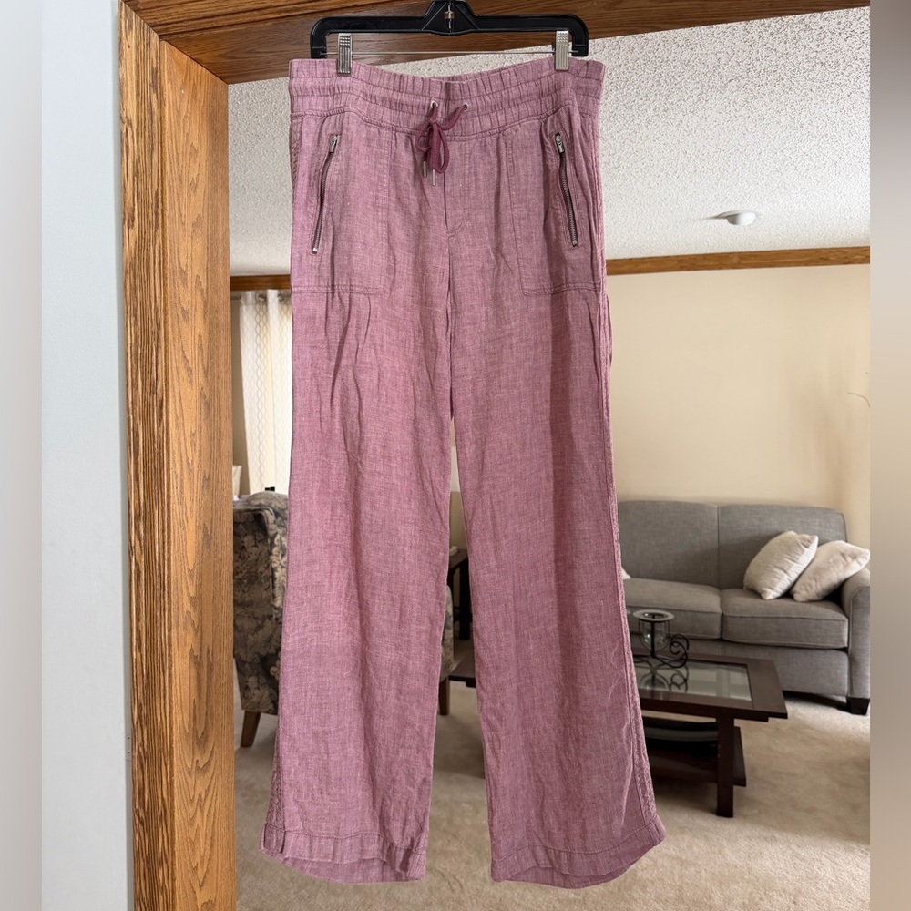 Athleta Women’s Linen Pants - Mauve